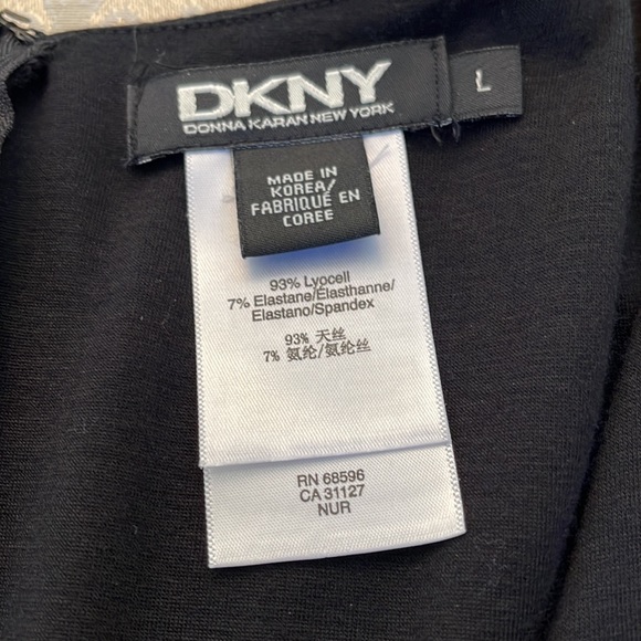 DKNY black knit midi dress - Picture 8 of 11